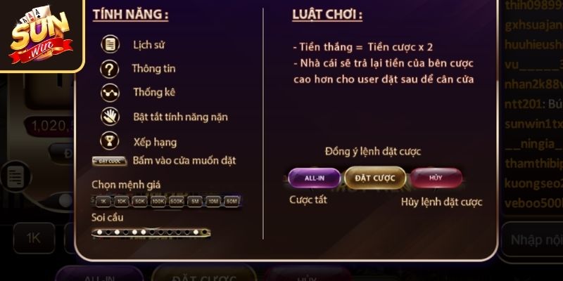 Cược Tài Xỉu Ăn Tiền Sunwin – Chơi Dễ Thắng Nhanh Rút Thưởng 2 Mẹo cược tài xỉu ăn tiền Sunwin lớn